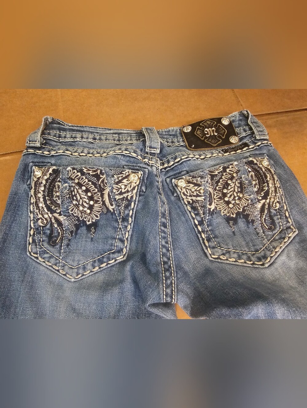 Miss Me Skinny Jeans Size 25x32 - Picture 2 of 8